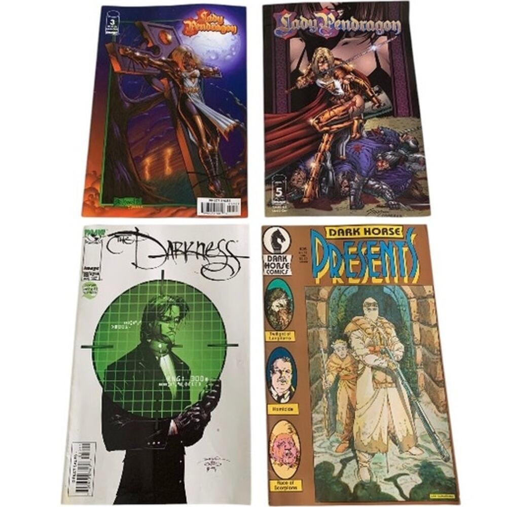 Comic Book Lot of 4 Dark Hores Presents #25 The Darkness #19 Lady Pendragon 5-3